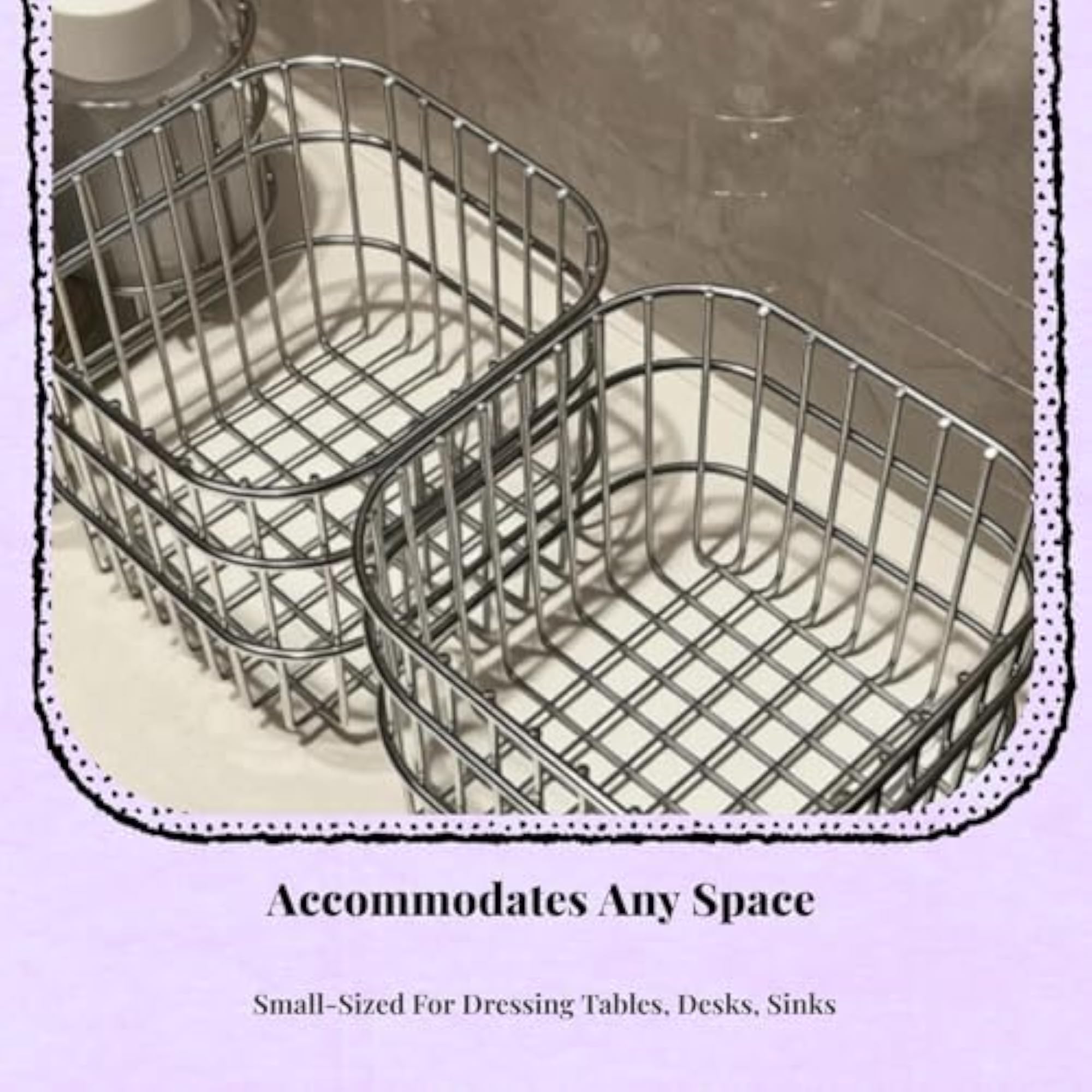 Large Capacity Makeup Organizer, Portable Bathroom Shelf